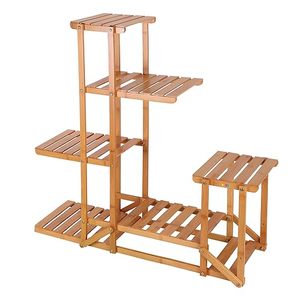 Best Selling Wooden Plant <b>Stand</b> Indoor Outdoor Garden Plant <b>Stand</b> Rack Multiple Flower <b>Pot</b> Holder Planter Display Shelving - Product Image 4