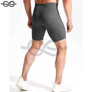 Short de cycliste respirant 2-en-1 personnalisé OEM ODM pour hommes short de cycliste en polyester haute performance pour hommes évacuant l'humidité - Product Image 5
