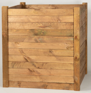 Contenedor de Compostaje Interior de Madera de Caucho Sólido (para Encimera) - Product Image 1