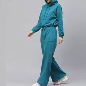 ชุดวอร์มสองชิ้นสำหรับ100%/ชุดออกกำลังเสื้อครอปสไตล์ OEM - Product Image 5