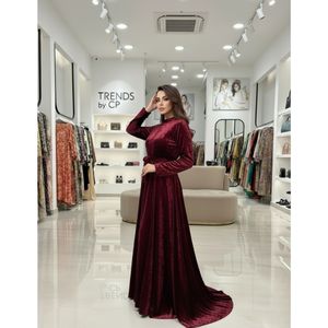 Robe de soirée élégante et modeste 2025, dernière collection Sumaira, robe en velours à volants, mélange de style pakistanais traditionnel - Product Image 5