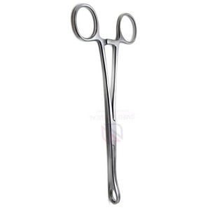 คีมจับฟองน้ำสแตนเลสคุณภาพสูง ขนาด 10.5 นิ้ว ปลายตรง เครื่องมือผ่าตัดแบบใช้มือ - Product Image 6