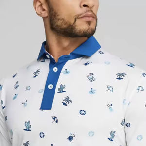 El mejor estilo Casual usa camisas de polo de manga corta Moda cómoda Ropa de verano Polos de sublimación para hombres - Product Image 3