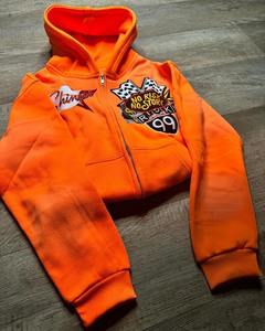 Streetwear Tendance Coloré Zipper Hoodie Américain Rétro Imprimé homme hoodi Sweat Surdimensionné Hommes Hip Hop Punk Casual Veste Lâche - Product Image 4