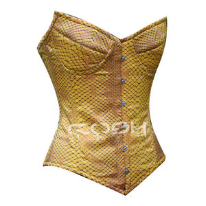 Corsé de satén con estampado de cocodrilo - Product Image 1