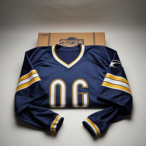 Maillot de football à col en V pour hommes Sublimation OEM Tops T-shirts à manches longues de football personnalisés avec sublimation OEM Saison Hiver - Product Image 4