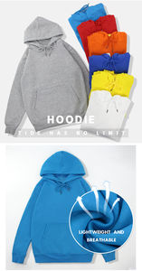 <b>Orange</b> <b>Men's</b> Pullover <b>Hoodie</b> with Logo Oversized Long Jersey Fabric High Gsm 3D Digital Printing Winter Custom Label Made in USA - Product Image 6