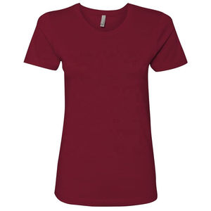 Camiseta de Mujer Personalizada de Alta Calidad, Nueva, Informal, de Algodón, Talla Grande, Cómoda, Ajustada, Transpirable, Cuello Redondo, Lisa, Teñida, para Verano - Product Image 3