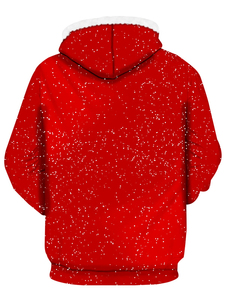Sudadera con Capucha de Alta Calidad para Hombre, Otoño Invierno, Estampados 3D de Papá Noel y Muñeco de Nieve, Manga Larga, Estilo Urbano, Bordado Navideño - Product Image 2