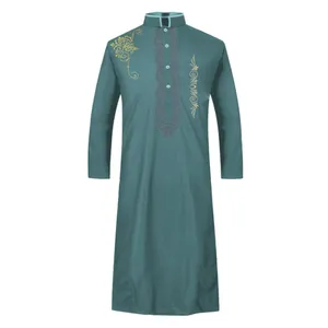 Новейшие 2024 мужские мусульманские исламские халаты Jubbah Thobes высокого качества, традиционные арабские халаты в стиле Катар, оптовая продажа, кафтан