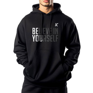 Sweat à capuche oversize basique, coupe classique, en polaire douce, uni, décontracté, pour l'extérieur, streetwear, confort hivernal, usage quotidien - Product Image 1