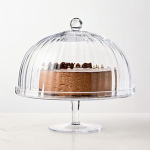Luxury Display <b>Glass</b> <b>Cake</b> <b>Stand</b> <b>With</b> <b>Dome</b> For Hotel Restaurant And Cafe Dessert Presentation - Product Image 5