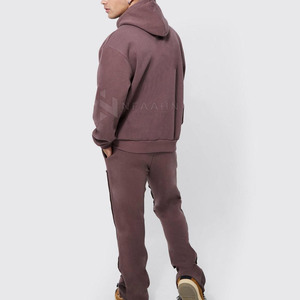 Best Selling Hooded <b>Pullover</b> <b>Men</b> Tracksuits Winter Wear Custom Solid Color Breathable Casual Lightweight - Product Image 2