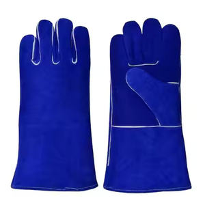 Guantes de soldadura de cuero 2025 Guantes de soldadura de cuero de vaca de seguridad para guantes de cuero Premium industriales de Pakistán - Product Image 3
