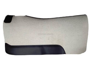 Haute Qualité Stock Équestre Western Cheval 100% Feutre De Laine Pad Véritable En Cuir Brun/Noir/Tan Taille 30x3 0/32x32 Personnaliser OEM - Product Image 6