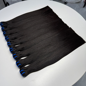 ผมตรงแบบ Bone Straight ผมแท้สีดำธรรมชาติ นุ่มลื่น หนาแน่น สำหรับต่อผมแบบเย็บและทำวิกผมแบบรวดเร็ว - Product Image 1