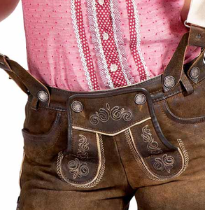 New Custom Bavarian Lederhosen German Wear Goat Leather Made <b>Shorts</b> and <b>Long</b> Traditional Pants Best Selling 2025 - Product Image 6