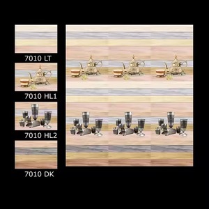 กระเบื้องเซรามิคเคลือบผนังที่ทันสมัยมีคุณภาพส่งออกราคาต่ำสุด25x37.5ซม. พื้นผิวมันวาว250X375การออกแบบห้องครัว10x15 Rectified - Product Image 4