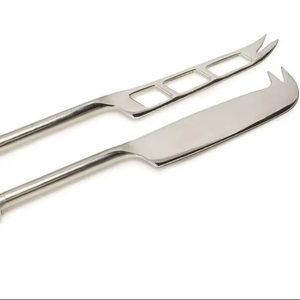 Juego de cuchillos de queso de acero inoxidable con patrón de alta calidad, mango de nudo hecho a mano, el mejor precio, herramientas de corte de queso de Metal, uso de cocina - Product Image 1