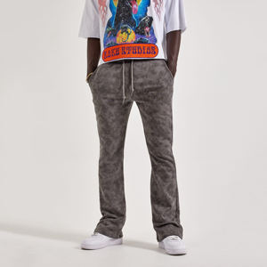 กางเกงวอร์มผู้ชายผ้าฝ้ายเนื้อนุ่ม น้ำหนักเบา สไตล์ลำลอง ทรงตรง ขากางเกงจั๊มพ์ ปลายขาจั๊มพ์ คุณภาพสูง รับสกรีนโลโก้ ระบายอากาศได้ดี แห้งเร็ว - Product Image 1