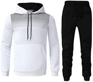 Mode d'hiver pour hommes, ensembles de sport décontractés en gros, ensembles de survêtements 2 pièces, 100% coton, séchage rapide - Product Image 1