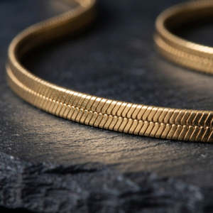 Collar de Cadena Lisa de Plata 925 con Baño de Rodio y Acabado Pulido, Diseño Minimalista, Joyería Sencilla y Elegante para Uso Diario - Product Image 1