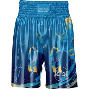 Shorts de boxe personnalisés haute élasticité Arts martiaux Muay Thai Sportswear hommes polyester été boxe pantalons courts pour athlétique - Product Image 1