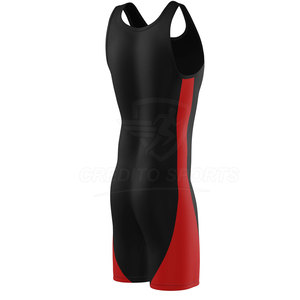 Tenue de lutte de style professionnel, légère et confortable, pour l'entraînement sportif, design personnalisé. - Product Image 3