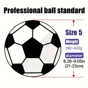 Balón De fútbol tamaño 5 máquina De PVC costura World Football De Foot juego De partido al aire libre entrenamiento De fútbol con diversión De fútbol - Product Image 3