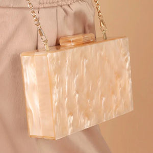 Bolso de mano de lujo de diseñador para mujer 2025, bolso de mano de noche acrílico para cena, banquete y fiesta, bolso de moda elegante para mujer - Product Image 1