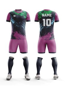 Maillot de football rétro personnalisable pour hommes, ensemble d'uniformes de football respirants pour adultes, service OEM disponible - Product Image 6