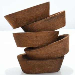 Cuenco decorativo de madera Natural hecho a mano, centro de mesa rústico, bandeja de exhibición decorativa para el hogar, cocina, comedor, sala de estar, uso - Product Image 1