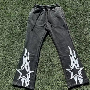 2025 nouveauté hiver surdimensionné Vintage survêtement hommes en détresse broderie survêtement pour vente en ligne - Product Image 6