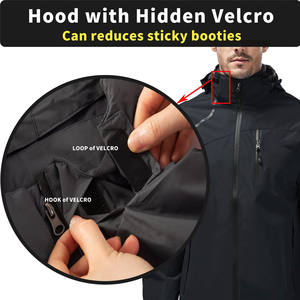 Chaqueta Impermeable Personalizable, Ecológica, para Invierno y Lluvia, con Capucha, Impresión de Logotipo, Resistente, Transpirable, Cortavientos, Diseño Unisex para Adultos - Product Image 4