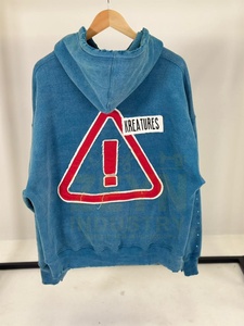 เสื้อฮู้ดดี้สตรีทแวร์สไตล์วินเทจสำหรับผู้ชาย คุณภาพสูง ปักลาย 100% ผ้าฝ้ายเนื้อหนัก ซักย้อมสีแบบแอซิดวอช แบบสั่งทำพิเศษ - Product Image 3