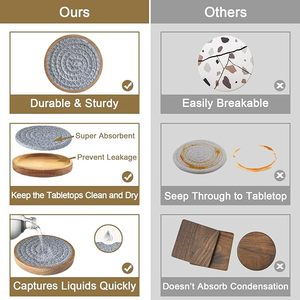 Latest Design Breaded Cotton Rope and Wooden <b>Table</b> <b>Coaster</b> for Wedding Birthday Parties Banquets Decoration Beaded <b>Table</b> <b>Coaster</b> - Product Image 3