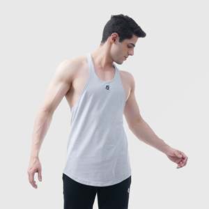 Camiseta sin Mangas Ultimate, Color Gris Jaspeado, 100% Algodón, Transpirable, para Fisicoculturismo, Gimnasio, Talla XL, con Decoración Estampada para Entrenamiento - Product Image 1