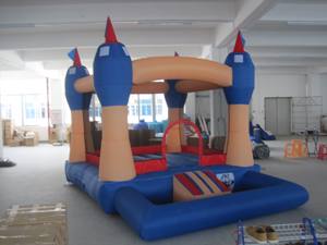 Château gonflable en nylon avec piscine à balles pour le plaisir des enfants au parc d'aventure ou en garderie - Product Image 2