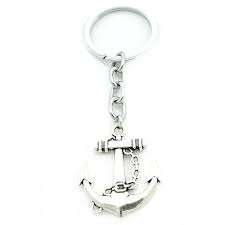 Creative Design Nautical Theme Wholesale Customized Logo Metal Nautical <b>Key</b> Ring Custom Crown Keychain Branded Souvenirs Gift - Product Image 5