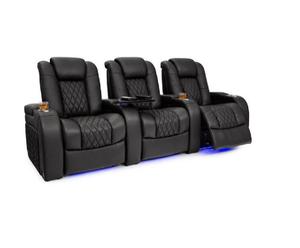 Sillón Reclinable Eléctrico de Cuero Italiano de Lujo, Asientos de Cine con Gravedad Cero, Reclinación sin Contacto con la Pared, Portavasos con Iluminación LED, Carga USB, Enchufes US y EU - Product Image 1