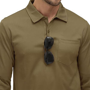 Manufacturer Men Quick Dry Polo Long Sleeves <b>Shirt</b> Polyester Moisture Wicking Lightweight Casual T <b>Shirt</b> Short Sleeve Wholesale - Product Image 5