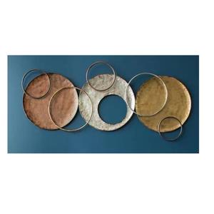 Nouvel arrivage forme ronde Offre Spéciale décoration murale en métal de luxe pour salon décoration murale en métal pour la maison au prix de gros - Product Image 3