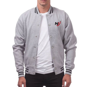 Streetwear Vêtements Chauds Veste Letterman Pour Hommes Nouveau Design Couleur Unie Veste Hiver Letterman pour Hommes - Product Image 1