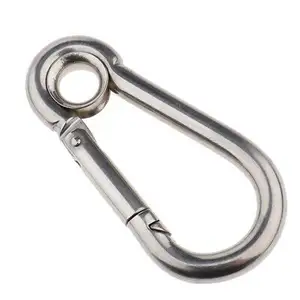 Antique Finished Stainless Steel Metal Key chains Durable Stainless Steel Metal Screw Lock Clip Key Chain