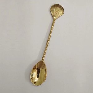 Precios de Venta caliente Arco Iris Diseño Espejo Ecológico Metal Mesa Vajilla Cucharas Latón Chapado en oro para el hogar Hotel Restaurante - Product Image 2