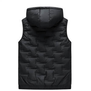 เสื้อกั๊กขนแกะขนสัตว์สำหรับผู้ชายเสื้อผ้าลำลองระบายอากาศได้ดีมีซิปสำหรับฤดูหนาวสไตล์สตรีทซักได้ออกแบบโลโก้ได้ตามต้องการ - Product Image 6