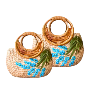 Premium Natural WATER HYACINTH <b>HANDBAG</b> Women's <b>Handbags</b> Sustainable, Handmade <b>Straw</b> <b>Handbags</b> for Eco-Fashion Lovers - Product Image 1