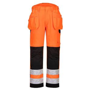 Pantalones de Seguridad Reflectantes de Alta Visibilidad para Hombre, Ropa de Trabajo para Exteriores, con Bolsillos, 100% Algodón, Certificación CE, Logotipo Personalizado, Servicio OEM - Product Image 1