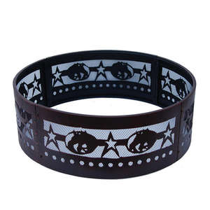 Modern Mini High-Temperature Galvanized Steel Octagonal Firepit <b>Ring</b> Outdoor Campfire <b>Burner</b> <b>Gas</b>/Petrol Wood Fuel Smokeless OEM - Product Image 5