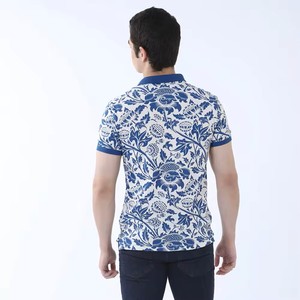Vente de polos pour hommes de la meilleure qualité, maillot à manches courtes à col boutonné sublimé durable, motif imprimé à séchage rapide. - Product Image 3